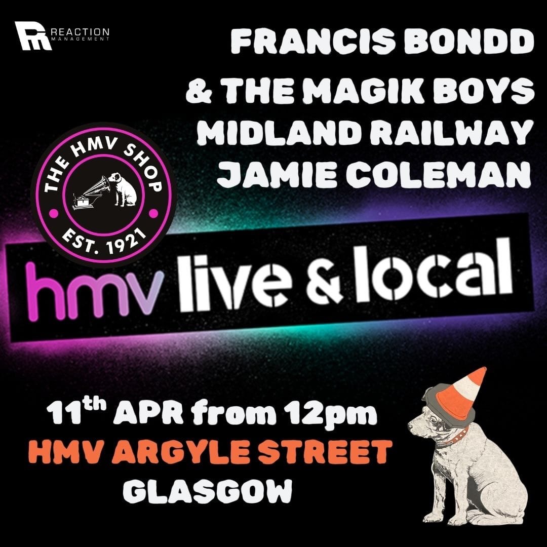 HMV Live & Local with Francis Bondd & The Magik Boys, HMV Argyle Street, Glasgow